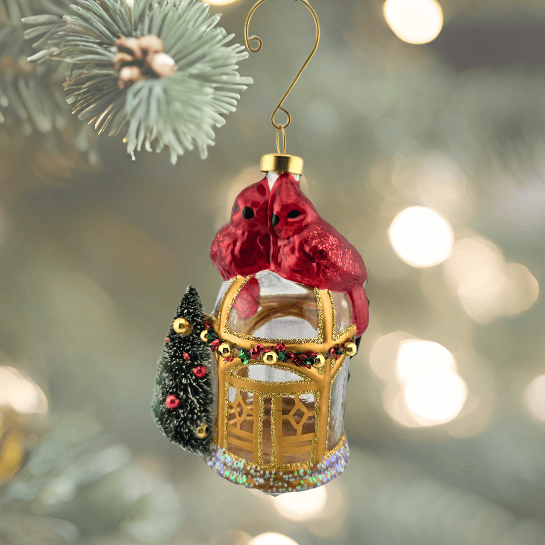 Sister Dulce Gift Shop, Shepherds Staff, Religious Store, Cypress Springs Mercedarian Prayer Center, Catholic, cardinal, red bird, ornament, christmas, new item
