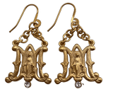Auspice Maria Earrings With CZ Stone Necklace Weisinger Designs
