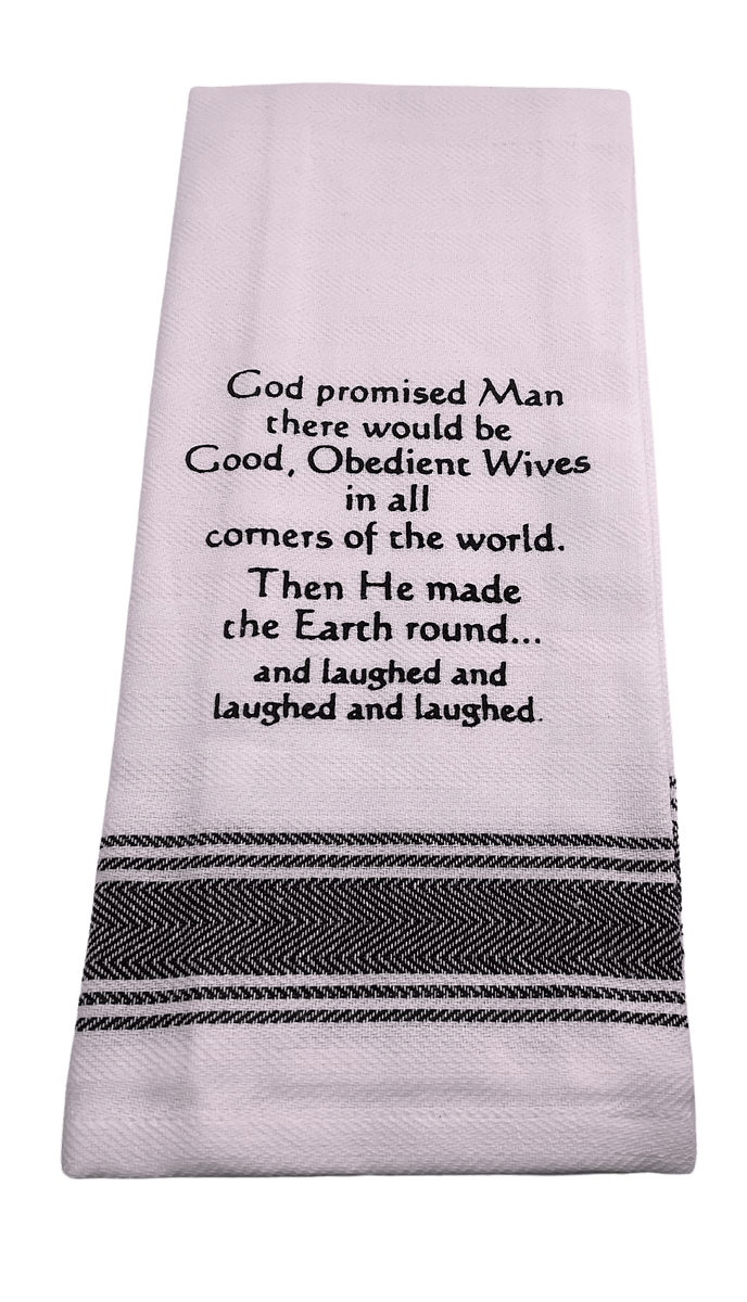 Black and White Tea Towels Cypress Springs Gift Shop