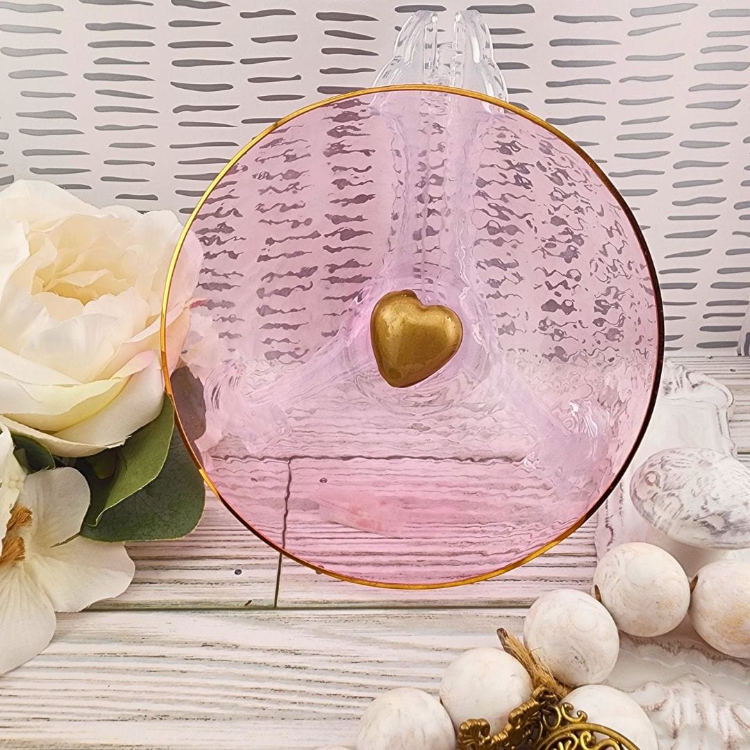 Bright Colored Prayer Bowls With Gold Heart Prayer Bowl 180Degrees
