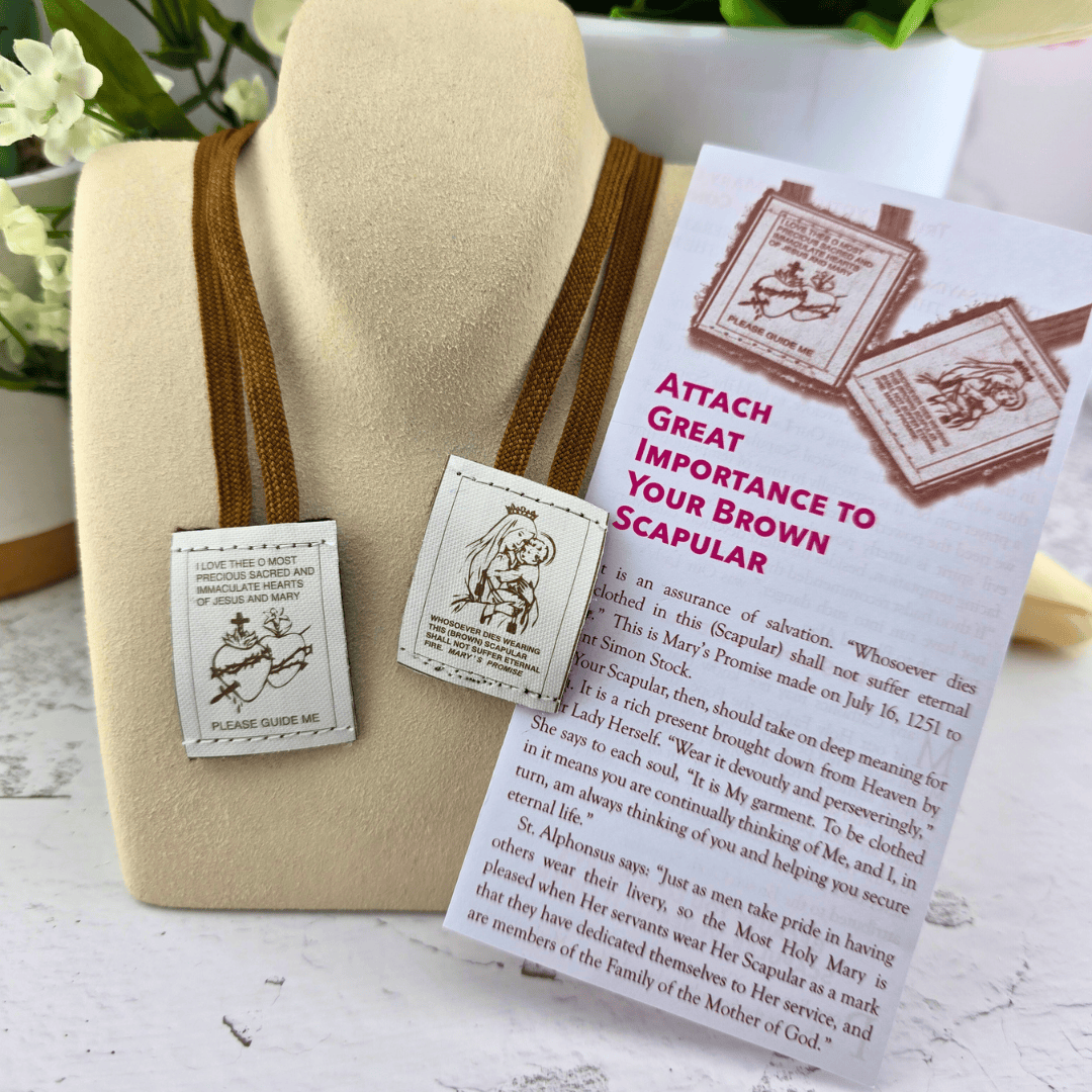 Wool Brown Scapular