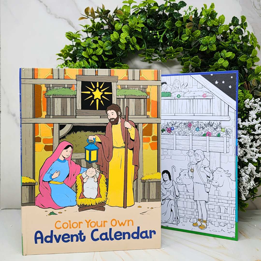 Color Your Own Advent Calendar Christmas Christian Brands