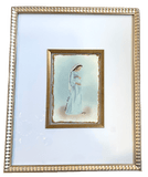 Framed Water Color Expectant Mother Mary 12" x 15" Artwork Sacred Treasures