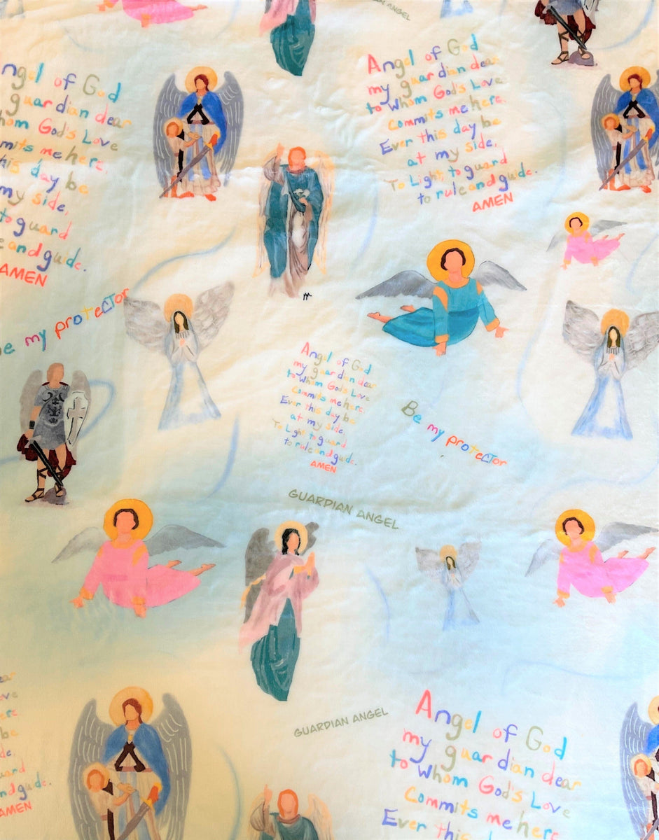 Guardian Angels Blanket Child Size Cypress Springs Gift Shop