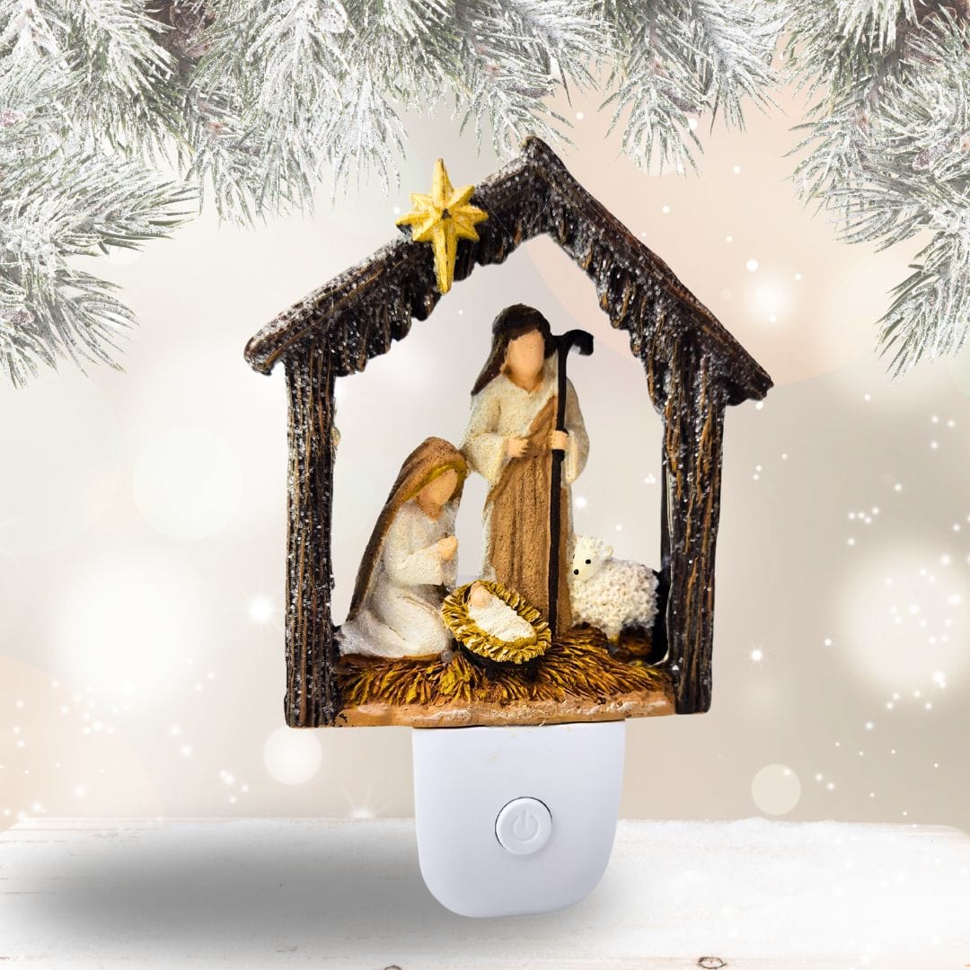 Sister Dulce Gift Shop, Catholic Store, Religious Store, Catholic Christmas, Religious Christmas, Holy Family Night Light