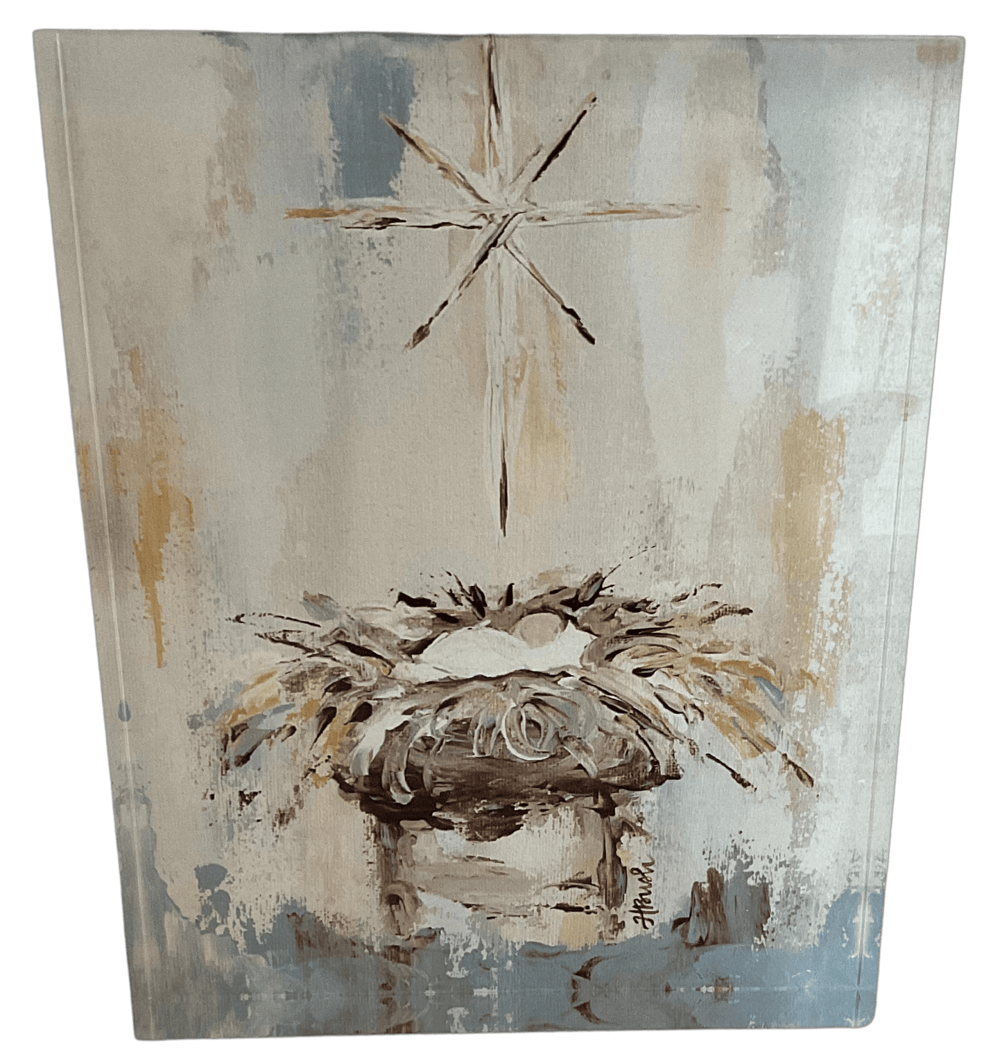 Jesus in Manger Acrylic Block Art Raz Imports