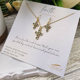 Sister Dulce Gift Shop. Catholic Store, Religious Store,  Catholic Jewelry, Religious Jewelry, Cross Necklace and Earrings Set