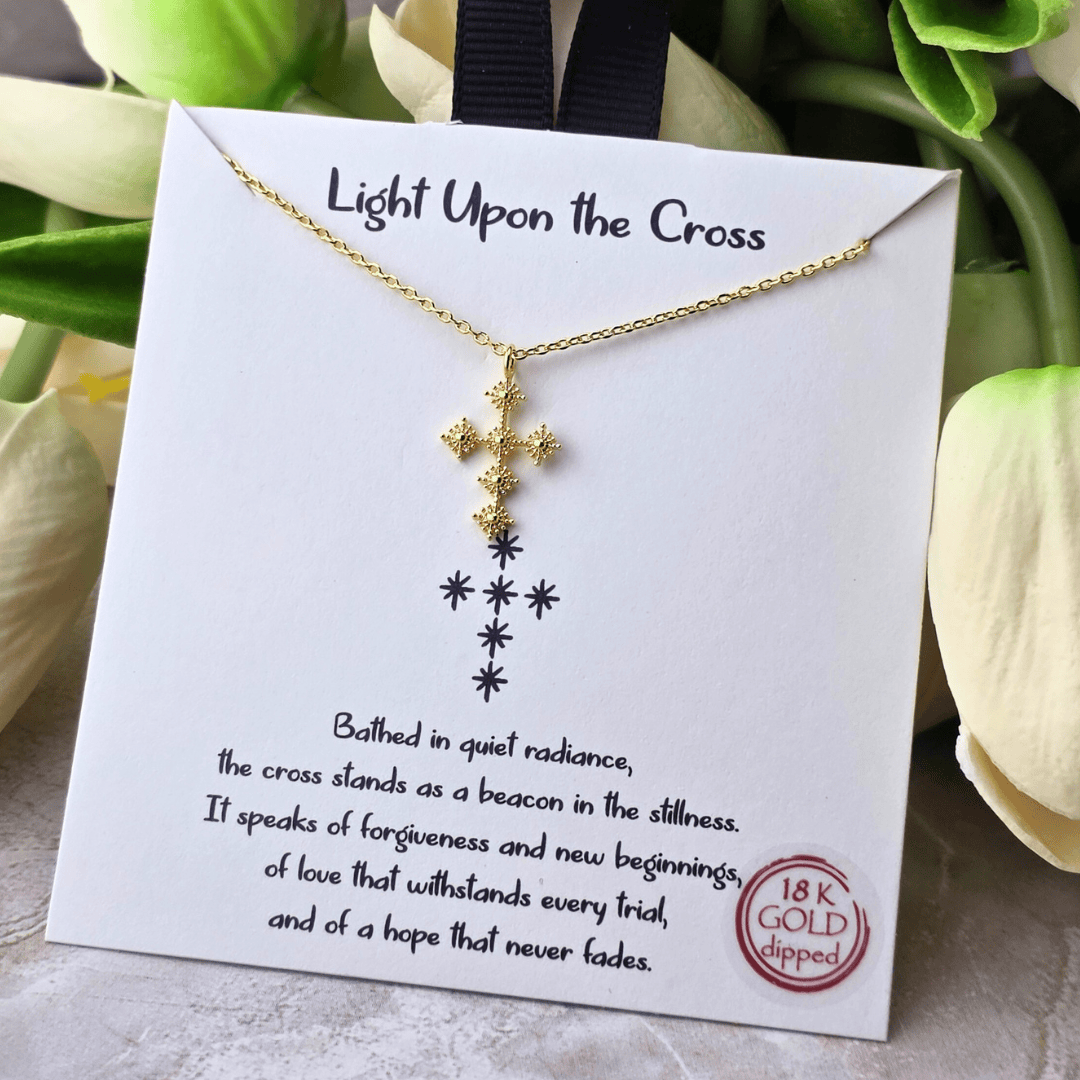 Light Upon the Cross Necklace Necklace, Cross SM Style