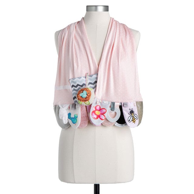 Mommy and Me Activity Scarf - Faith or Noah's Ark Pink Demdaco