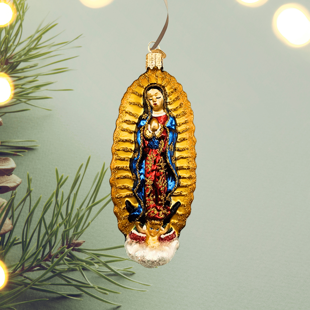 Sister dulce gift shop, catholic gift shop, religious gift shop, vintage christmas, Our Lady of Guadalupe Ornament Christmas Decor, Catholic Christmas Ornament, Religious Christmas Ornament