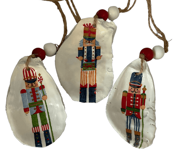 Set of 3 Nutcracker Christmas Ornament Oyster Set Ornament Parker Madison