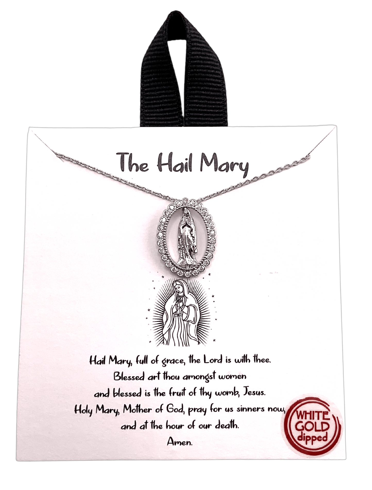 The Hail Mary Necklace Silver Necklace SM Style