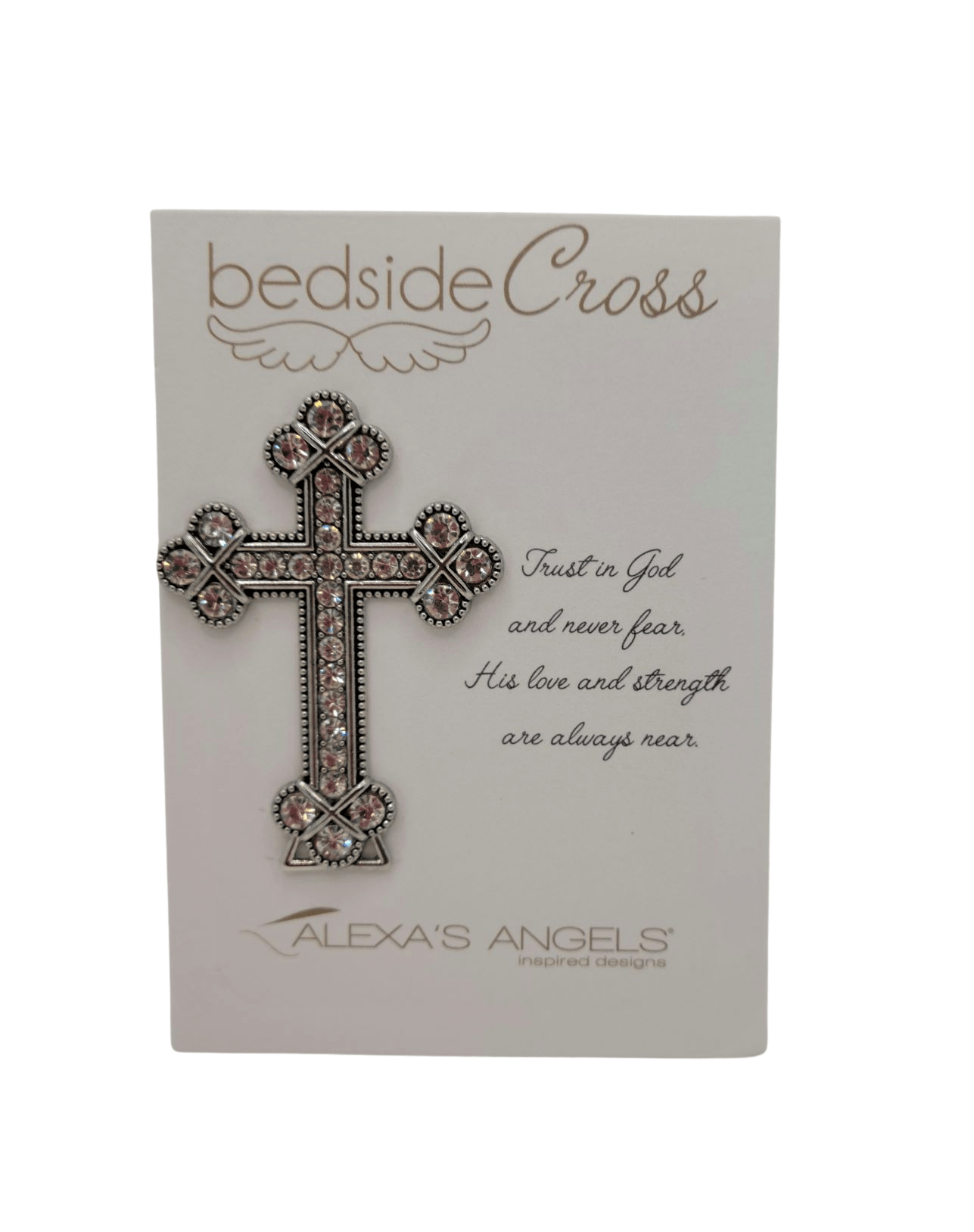 Bedside Angels Crystal Cross - Pave Gift Items roman