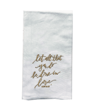 Embroidered Kitchen Tea Towels 1 COR 16:18 Christmas , Sister Dulce Gift Shop, Catholic Store, Religious Store, Catholic Christmas, Religious Christmas, 