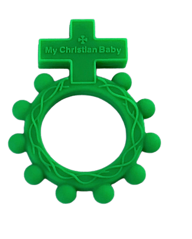 Finger Rosary Teether Cypress Springs Gift Shop
