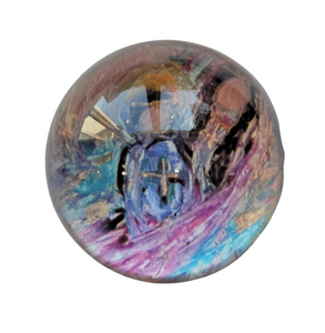Hand Painted Glass Paperweights Art, Sister Dulce Gift Shop, Catholic Store, Religious Store