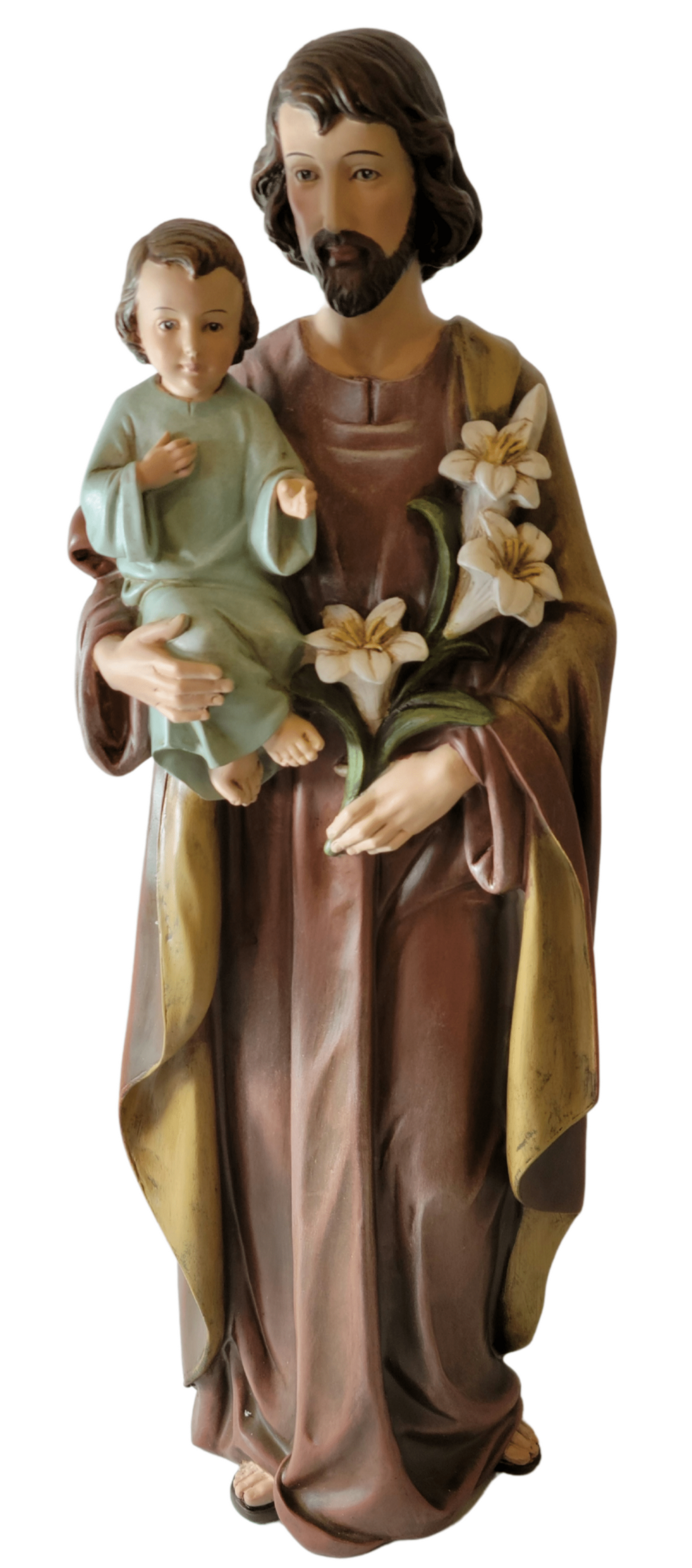 Saint Joseph 18" Statue, Catholic Store, Christian Store, Sister Dulce Gift Shop, St Joseph, Saint Joseph.