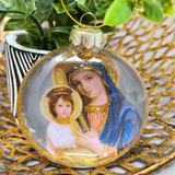 Sister Dulce Gift Shop, Catholic Store, Religious Store,  Catholic Christmas Ornament, Icon Madonna and Child Christmas Ornament