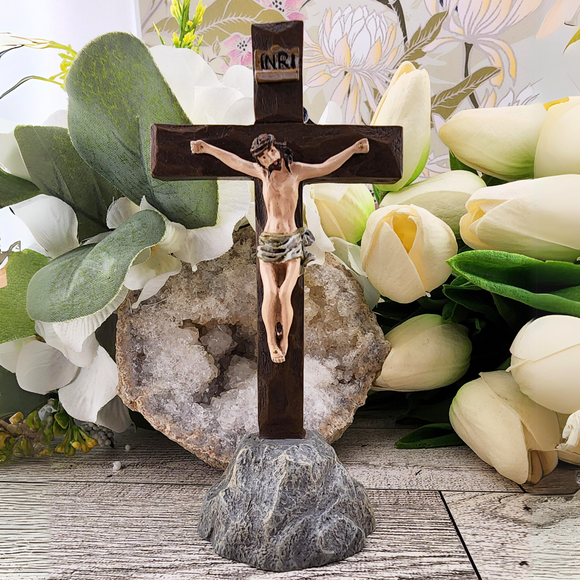 Sister Dulce Gift Shop, Catholic Store, Religious Store,  Crucifix, Mini Tabletop Crucifix, Tabletop Crucifix