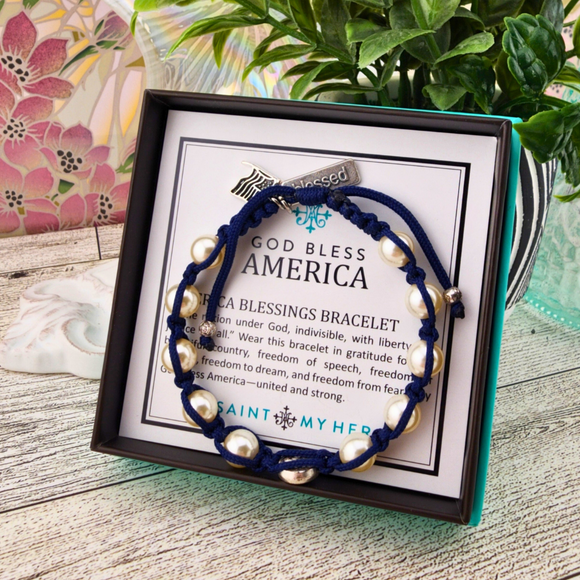 Sister Dulce Gift Shop, Catholic Store, Religious Store, Catholic Bracelet, Religious Bracelet, God Bless America Bracelet