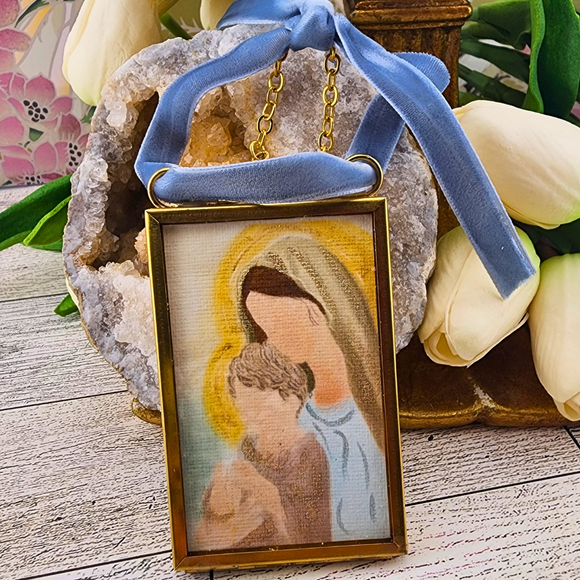 Sister Dulce Gift Shop, Catholic Store, Religious Store, Catholic Christmas, Religious Christmas,  Mary and Jesus Ornament