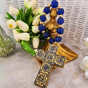 Sister Dulce Gift Shop, Catholic Store, Religious Store, Navy Table Rosary