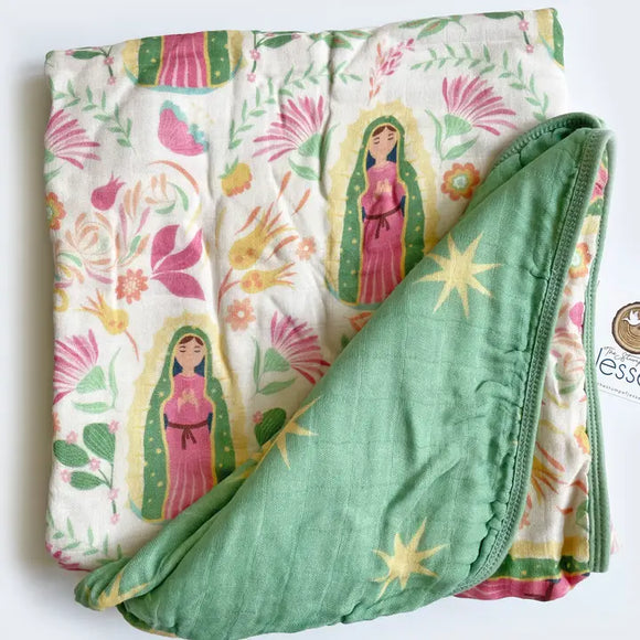 Sister Dulce Gift Shop, Catholic Store, Religious Store, Catholic Baby, Religious Baby, Baptism Gift, Baby Shower Gift, Catholic Baby Quilt, Our Lady of Guadalupe Quilt 