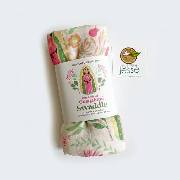 Sister Dulce Gift Shop, Catholic Store, Religious Store, Catholic Baby, Religious Baby, Baptism Gift, Baby Shower Gift, Catholic Baby Swaddle, Our Lady of Guadalupe Swaddle