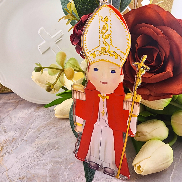 Sister Dulce Gift Shop, Catholic Store, Religious Store, Catholic Christmas, Religious Christmas, Pope John Paul II Nutcracker Ornament