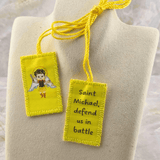 Sister Dulce Gift Shop, Religious Store, Catholic Store, Saint Michael, Yellow Scapular, Kids, Cypress Springs Mercedarian Prayer Center