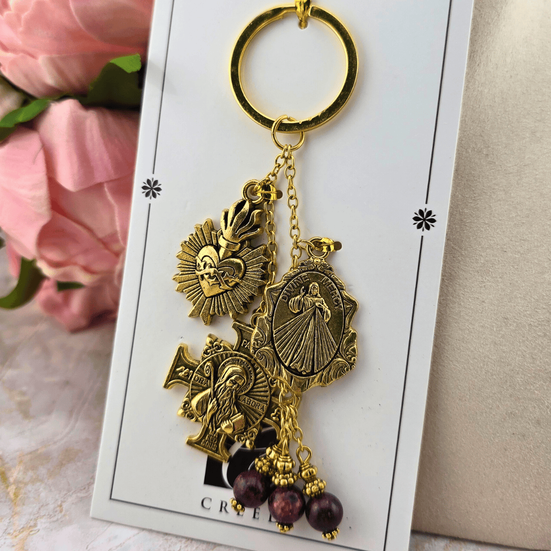 Sister Dulce Gift Shop, Religious Store, Catholic Store, Saint Benedict, Keychain, Adoration, Cypress Springs Mercedarian Prayer Center