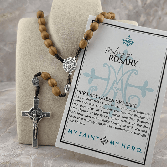 Sister Dulce Gift Shop, Religious Store, Catholic Store, Cypress Springs Mercedarian Prayer Center, Medjugorje Rosary, Olive Tree Wood Rosary