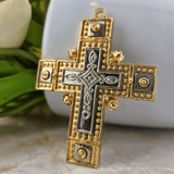 Sister Dulce Gift Shop, Shepherds Staff, Religious Store, Cypress Springs Mercedarian Prayer Center, Ornament, Cross, Christmas, Gold