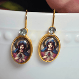 Sister Dulce Gift Shop, Shepherds Staff, Religious Store, Cypress Springs Mercedarian Prayer Center, Immaculate Mary, Earrings