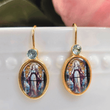 Sister Dulce Gift Shop, Shepherds Staff, Religious Store, Cypress Springs Mercedarian Prayer Center, Our Lady of Grace, Mary, Earrings