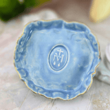Sister Dulce Gift Shop, Shepherds Staff, Religious Store, Cypress Springs Mercedarian Prayer Center, Sacred Treasures, Auspice Maria Blue Trinket Dish