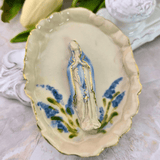 Sister Dulce Gift Shop, Shepherds Staff, Religious Store, Cypress Springs Mercedarian Prayer Center, Sacred Treasures, Our Lady of the Rosary Lavender Trinket Dish