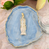 Sister Dulce Gift Shop, Shepherds Staff, Religious Store, Cypress Springs Mercedarian Prayer Center, Sacred Treasures, Our Lady of the Rosary Blue Trinket Dish