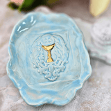 Sister Dulce Gift Shop, Shepherds Staff, Religious Store, Cypress Springs Mercedarian Prayer Center, Sacred Treasures, Eucharist Blue Trinket Dish