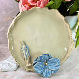 Sister Dulce Gift Shop, Shepherds Staff, Religious Store, Cypress Springs Mercedarian Prayer Center, Sacred Treasures, Our Lady of the Rosary with Blue Flower Trinket Tray