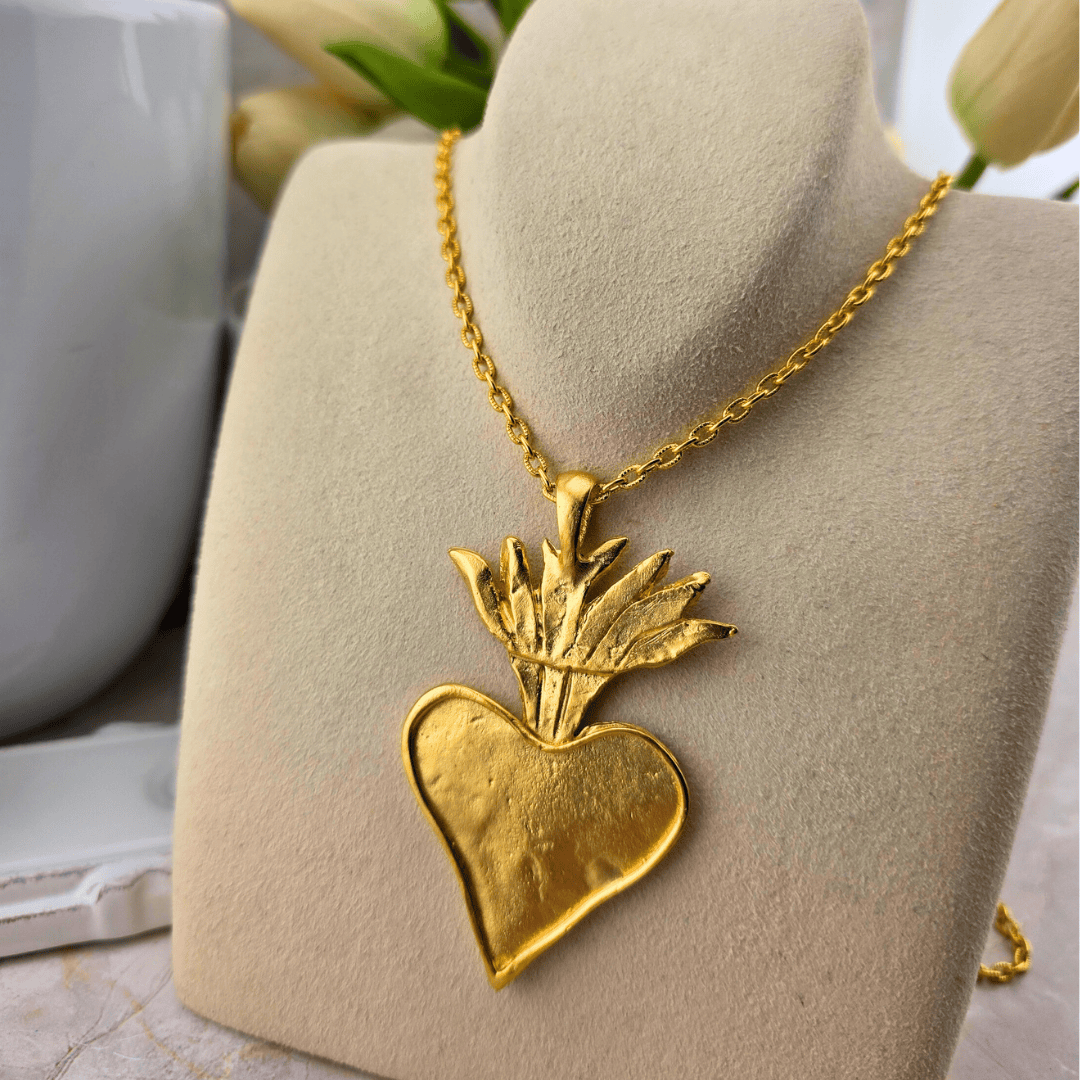 Sister Dulce Gift Shop, Shepherds Staff, Religious Store, Cypress Springs Mercedarian Prayer Center, Gold Flaming Heart, Susan Shaw