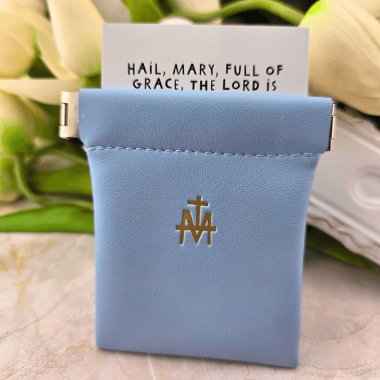 Sister Dulce Gift Shop, Shepherds Staff, Religious Store, Cypress Springs Mercedarian Prayer Center, Blue Rosary Pouch, First Communion, Confirmation
