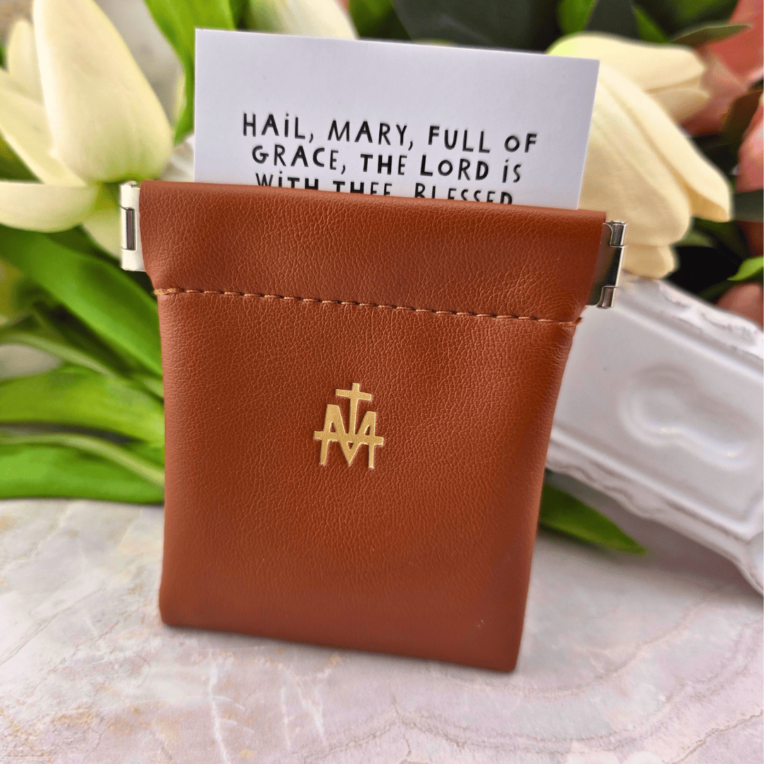 Sister Dulce Gift Shop, Shepherds Staff, Religious Store, Cypress Springs Mercedarian Prayer Center, Brown Rosary Pouch, First Communion, Confirmation