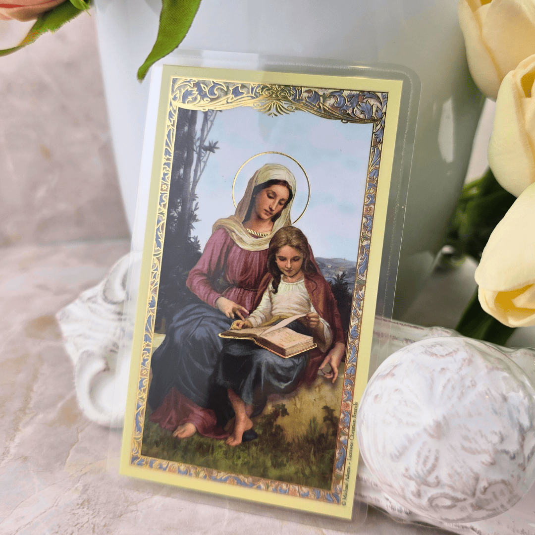 Sister Dulce Gift Shop, Shepherds Staff, Religious Store, Cypress Springs Mercedarian Prayer Center, Saint Anne Prayer Card
