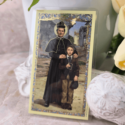 Sister Dulce Gift Shop, Shepherds Staff, Religious Store, Cypress Springs Mercedarian Prayer Center, Saint John Bosco Prayer Card