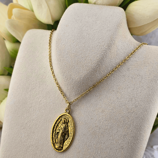 Sister Dulce Gift Shop, Shepherds Staff, Religious Store, Cypress Springs Mercedarian Prayer Center, Miraculous Medal Necklace