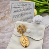 Sister Dulce Gift Shop, Shepherds Staff, Religious Store, Cypress Springs Mercedarian Prayer Center, Bridal Bouquet Brooch, Gold