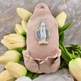 Sister Dulce Gift Shop, Shepherds Staff, Religious Store, Cypress Springs Mercedarian Prayer Center, Holy Water Font, Mary, Pink Petal
