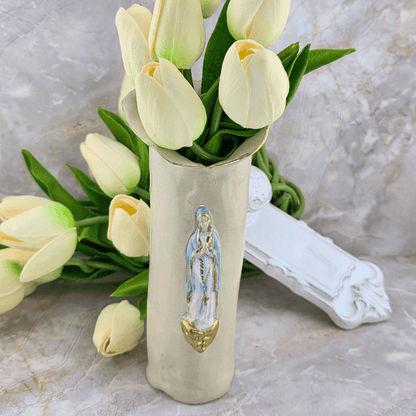 Sister Dulce Gift Shop, Shepherds Staff, Religious Store, Cypress Springs Mercedarian Prayer Center, Sacred Treasures, Our Lady of the Rosary Vase