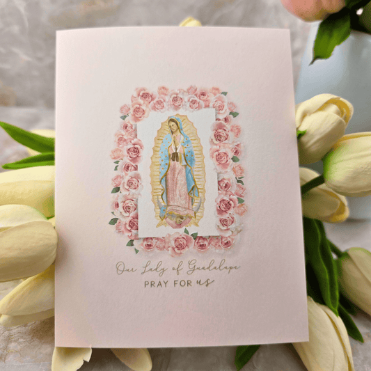 Sister Dulce Gift Shop, Shepherds Staff, Religious Store, Cypress Springs Mercedarian Prayer Center, Catholic, Novena Card, Our Lady of Guadalupe, Pray for Us 
